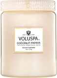 Voluspa Casa Pacifica, Large Candle Jar, 18 oz, 100 Hour Burn Time, All Natural Wicks and Coconut Wax for Clean Burning, Vegan, Poured in the USA