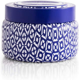 Capri Blue Volcano Printed Travel Tin Jar Candle Soy Wax Blend - Scented with Tropical & Fruity Fragrance (Aqua Color, 8.5 oz)