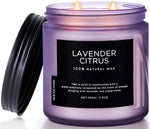 M&SENSE Summer's Night Scented Candle, 11.6oz Natural Soy Jar Candle for Home, Medium 2 Wick Candle Gifts for Men, Up to 70 Hours Burn time, Manly Candles for Bedroom