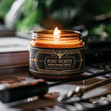 Scented Texas Candle Long Lasting Candles Luxury Mens Gifts Hand Poured Notes of Amber, Oakmoss, Vetiver 60 Hour Burn 16oz (Texas Live in Concert)