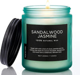 M&SENSE Summer's Night Scented Candle, 11.6oz Natural Soy Jar Candle for Home, Medium 2 Wick Candle Gifts for Men, Up to 70 Hours Burn time, Manly Candles for Bedroom
