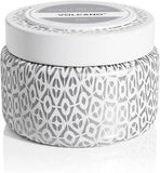 Capri Blue Volcano Printed Travel Tin Jar Candle Soy Wax Blend - Scented with Tropical & Fruity Fragrance (Aqua Color, 8.5 oz)