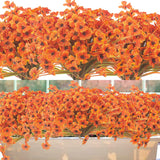 20 Bundles Artificial  Outdoor Indoor UV Resistant Fake Flowers No Fade