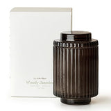 Woody Jasmine Candles for Home Scented - Luxury Jar Candles with