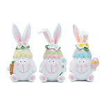Easter Bunny Colorful Eggs Indoor Home Decorations Spring Table Centerpiece Gifts Set