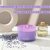 Luxury Lavender Soy Candle | Large 3 Wick Jar Candle | Up to 50 Hours