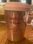 Peppermint Mocha Candle in Travel Cup 11.2 oz Scented Christmas Gifts Travel Cup and Candle