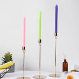 4pcs Home Candlestick Candles Colorful  Decorative Aromatic  Decor  Beeswax