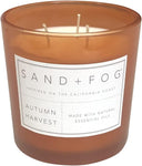 Sand + Fog Scented Candle - White Pumpkin – Additional Scents and Sizes – 100% Cotton Lead-Free Wick - Luxury Air Freshening Jar Candles - Perfect Home Decor – 12oz