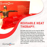 SomaCare Back Pain Relief, Reusable Hot Pack for Neck, Shoulders and Joint Pain, Ease to Use, Click to Activate, Advanced Hot Therapy - Muscle Recovery, Great for Knee, Cramps, Post and Pre Workout