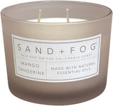 Sand + Fog Scented Candle - White Pumpkin – Additional Scents and Sizes – 100% Cotton Lead-Free Wick - Luxury Air Freshening Jar Candles - Perfect Home Decor – 12oz