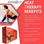 SomaCare Back Pain Relief, Reusable Hot Pack for Neck, Shoulders and Joint Pain, Ease to Use, Click to Activate, Advanced Hot Therapy - Muscle Recovery, Great for Knee, Cramps, Post and Pre Workout