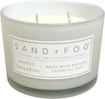 Sand + Fog Scented Candle - White Pumpkin – Additional Scents and Sizes – 100% Cotton Lead-Free Wick - Luxury Air Freshening Jar Candles - Perfect Home Decor – 12oz