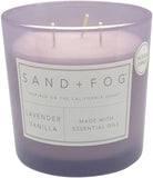 Sand + Fog Scented Candle - White Pumpkin – Additional Scents and Sizes – 100% Cotton Lead-Free Wick - Luxury Air Freshening Jar Candles - Perfect Home Decor – 12oz