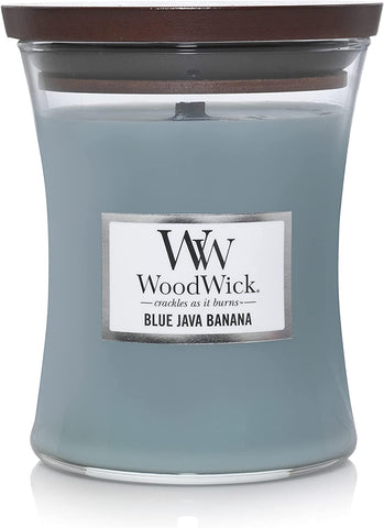 WoodWick Blue Java Banana Medium Hourglass Candle, 9.7 oz.