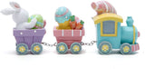Easter Decorations Indoor Home Decor Easter Gnome Bunny Chick Small Train Figurines