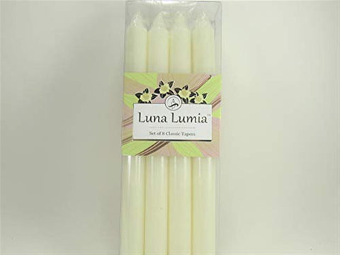 Candles Tapers Set of 8 Off White Weddings Partys 10 Inch Christmas