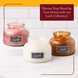 20oz Large Scented Candle Jar with Lid- Lush - 95 Hours