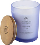 Chesapeake Bay Candle Scented Candle, Serenity + Calm (Lavender Thyme), Medium Jar
