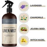 Natural Lavender Linen and Room Spray Essential Oil Chamomile Linen Mist,  Aromatherapy Spray