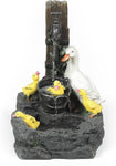 Farmhouse Crate and Baby Ducks Resin Outdoor Patio & Garden Fountain with Lights
