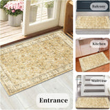 HY HAO YUN LAI Non Slip Runners for Hallways,Washable Long Ultra Soft Kitchen Non Shedding Accent Farmhouse Rugs (Grey, 2 X 7)