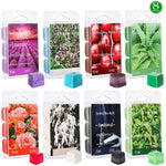 YIHANG Scented Wax Melts -Set of 8 (2.5 oz) Assorted Wax Warmer Cubes/Tarts- Apple, Aloe, Green Tea, Sandalwood, Rose, Vanilla, Jasmine, Lavender