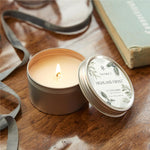 Thymes Pumpkin Laurel Candle Tin with Gold Lid - Scented Candle for Home Fragrance - Single-Wick Candle - Gold (6.5 oz)