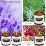 Scented Candles Set, Multi-Scented Candle Lavender Jack Pine,8pcs Aromatherapy Set