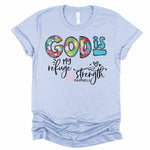 Love in Faith God is My Refuge Vintage Short Sleeve T-Shirt