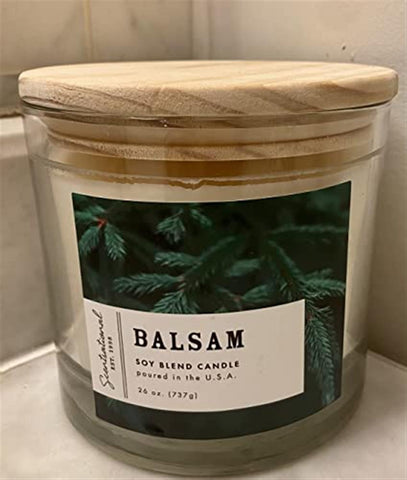 Balsam Soy Blend Candle Christmas Tree Scent 26 oz Christmas