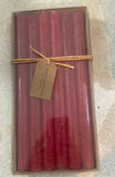Red Giant  Tapers Hand Poured 12 inch Unscented 6 Count