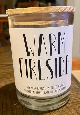 Candle Holiday Christmas Warm Fireside Soy Blend 9 0z