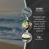 WoodWick Oceanic Trilogy - Medium Hourglass Candle, 9.7 oz.