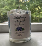 Candle Handmade and Poured Coconut Wax Organic Blueberry Parfait Dessert Candle