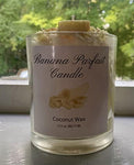Candle Handmade and Poured Coconut Wax Organic Banana Parfait Dessert Candle