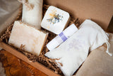 Lavender. Relax Gift Basket. Handmade Soaps. Herbal Bath Salt.Gift Set