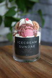 Ice Cream Sundae Dessert Candle