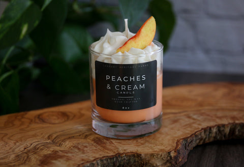 Peaches and Cream Dessert Candle