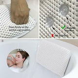 Bathtub And Spa Pillow With Suction Cups  Head Rest Waterproof