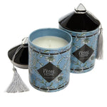 WynneHome 2-piece Ceramic Candle Set Tuberose & Magnolia (blue) 13 OZ