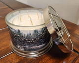 Homeworx by Harry Slatkin SNOW TIPPED PINE 18 oz 4 wick candle NEW