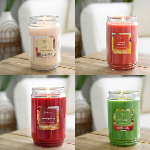 Scented Candle Single-Wick Large 20oz Jar - 32 Different Scent