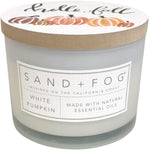 Sand + Fog Scented Candle - White Pumpkin – Additional Scents and Sizes – 100% Cotton Lead-Free Wick - Luxury Air Freshening Jar Candles - Perfect Home Decor – 12oz