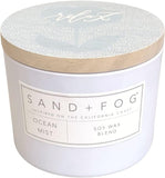 Sand + Fog Scented Candle - White Pumpkin – Additional Scents and Sizes – 100% Cotton Lead-Free Wick - Luxury Air Freshening Jar Candles - Perfect Home Decor – 12oz