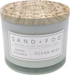 Sand + Fog Scented Candle - White Pumpkin – Additional Scents and Sizes – 100% Cotton Lead-Free Wick - Luxury Air Freshening Jar Candles - Perfect Home Decor – 12oz