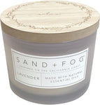 Sand + Fog Scented Candle - White Pumpkin – Additional Scents and Sizes – 100% Cotton Lead-Free Wick - Luxury Air Freshening Jar Candles - Perfect Home Decor – 12oz