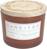 Sand + Fog Scented Candle - White Pumpkin – Additional Scents and Sizes – 100% Cotton Lead-Free Wick - Luxury Air Freshening Jar Candles - Perfect Home Decor – 12oz