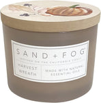 Sand + Fog Scented Candle - White Pumpkin – Additional Scents and Sizes – 100% Cotton Lead-Free Wick - Luxury Air Freshening Jar Candles - Perfect Home Decor – 12oz