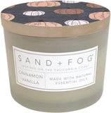 Sand + Fog Scented Candle - White Pumpkin – Additional Scents and Sizes – 100% Cotton Lead-Free Wick - Luxury Air Freshening Jar Candles - Perfect Home Decor – 12oz